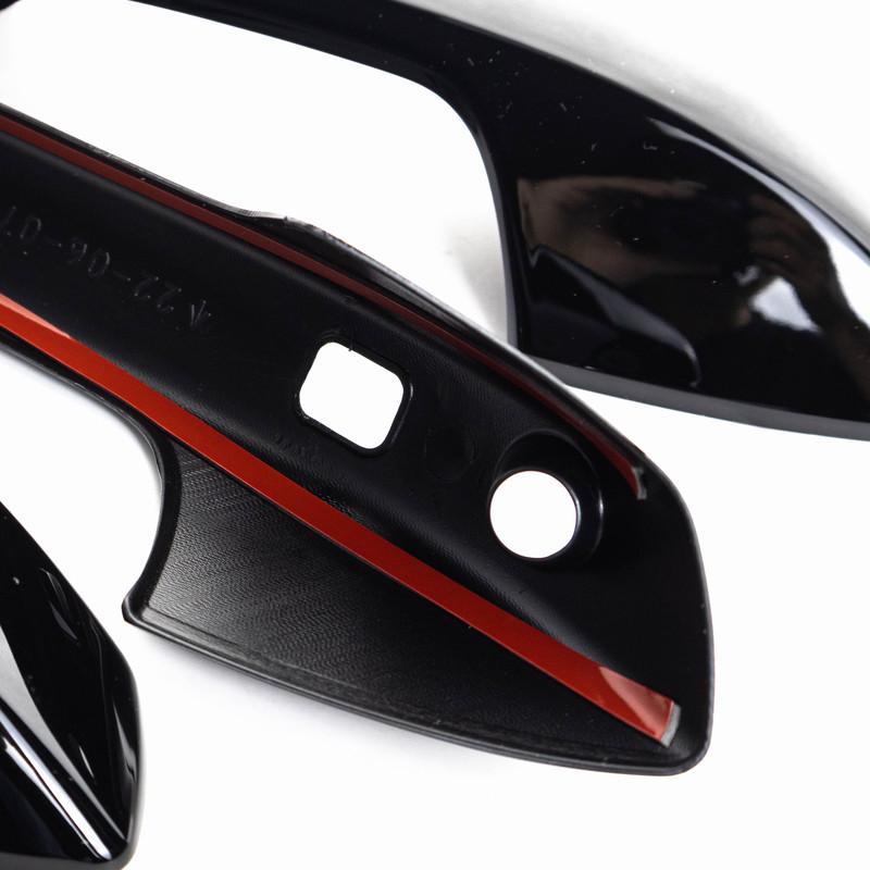 For BYD ATTO 3 Yuan Plus   Car Accessories ABS Chrome Door Handle Cover With Smart Key Hole Catch Cap Trim Molding