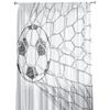 Soccer Football Net Sketch Sheer Drapes for Living Room Decoration Window Curtains for Kitchen Curtains
