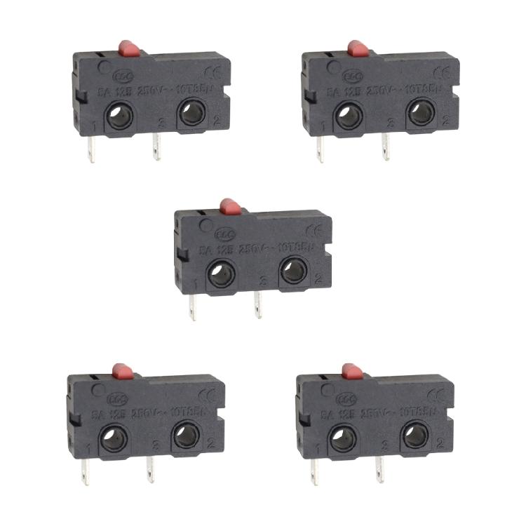 Gehäuse schwarz Mikroschalter-Baugruppe, KW11 KW12 Taster-Steuereinheit mit Metallkontakten und Beschriftungskörper