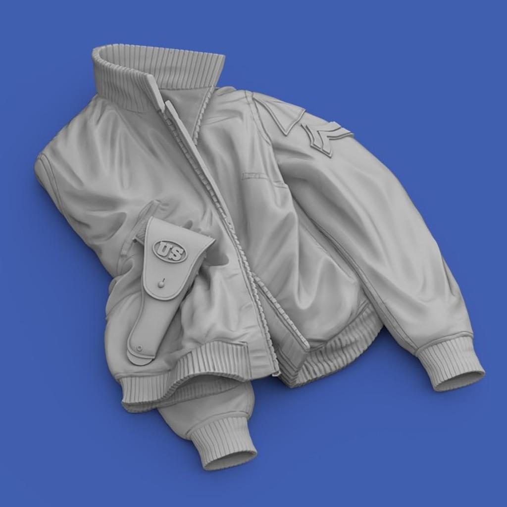Royal Model 1/16 WWII American Tanker's Jacket No. 1 Unpainted Resin Kit RM1034