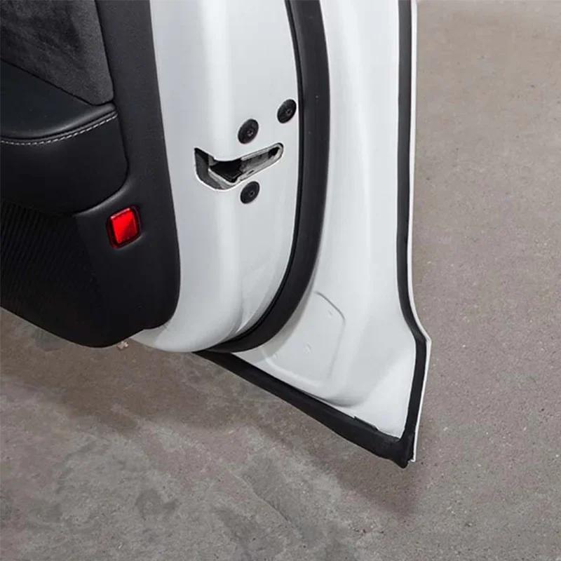 ZFX1 For Tesla Model 3 Y 2020-2025 Highland Juniper Car Door Rubber Seal Strips Kits Noise Insulation Trunk Hood Sealing Accessories