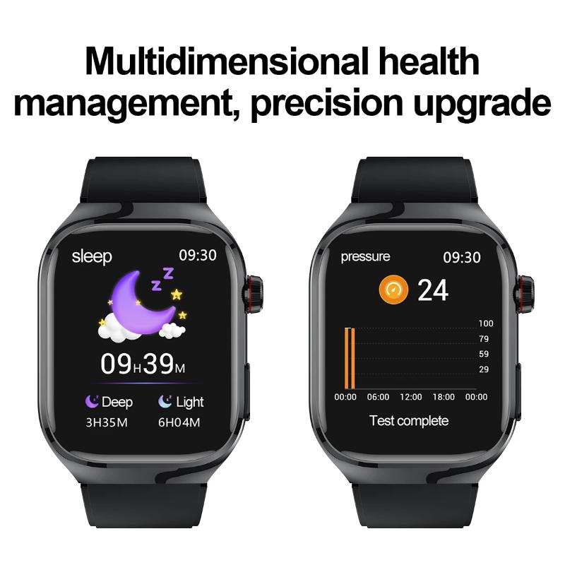 2025 New Health Glance ECG AI Diagnosis Smart Watches Men Heart Rate Blood Pressure IP68 Waterproof Smartwatches For HUAWEI IOS