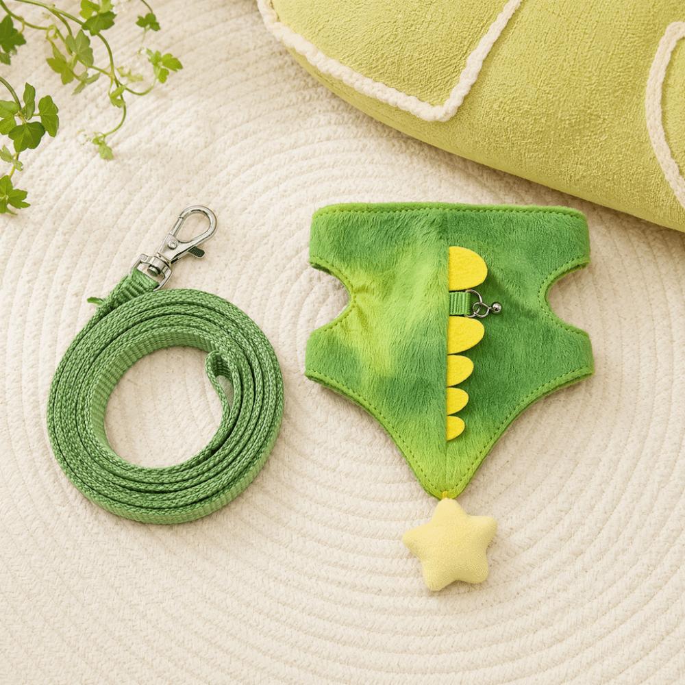 Dragon Design Ferret Vest Harness Cartoon Guinea Pig Safety Vest Cute Ferret Traction Rope Walking