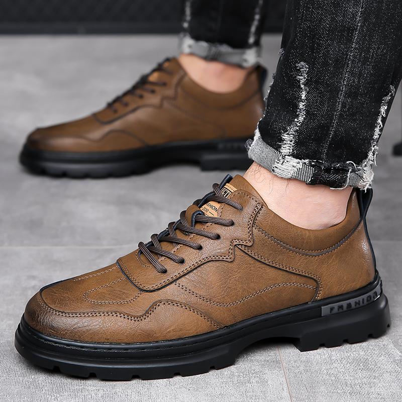 2024 Marke Frühling Herbst Herren Kleiderschuhe Schnürschuhe Lässige Schwarze Lederschuhe Herren Slipper Luxus Hochzeitsparty Herrenschuhe Männer