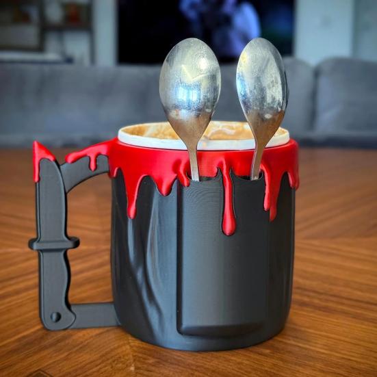 Ice Cream Pint Holder Horror Spoon Holder Reusable Ice Cream Containers Beer Can Holder Horror Movie Gifts