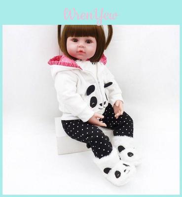 24"newborn Real Doll Lifelike  Silicone Reborn Baby Dolls Toddler Girl Gift Xmas