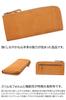 Long Wallet Zipper Genuine Leather Brick [Genten] L-shaped Women's GE-43261-51