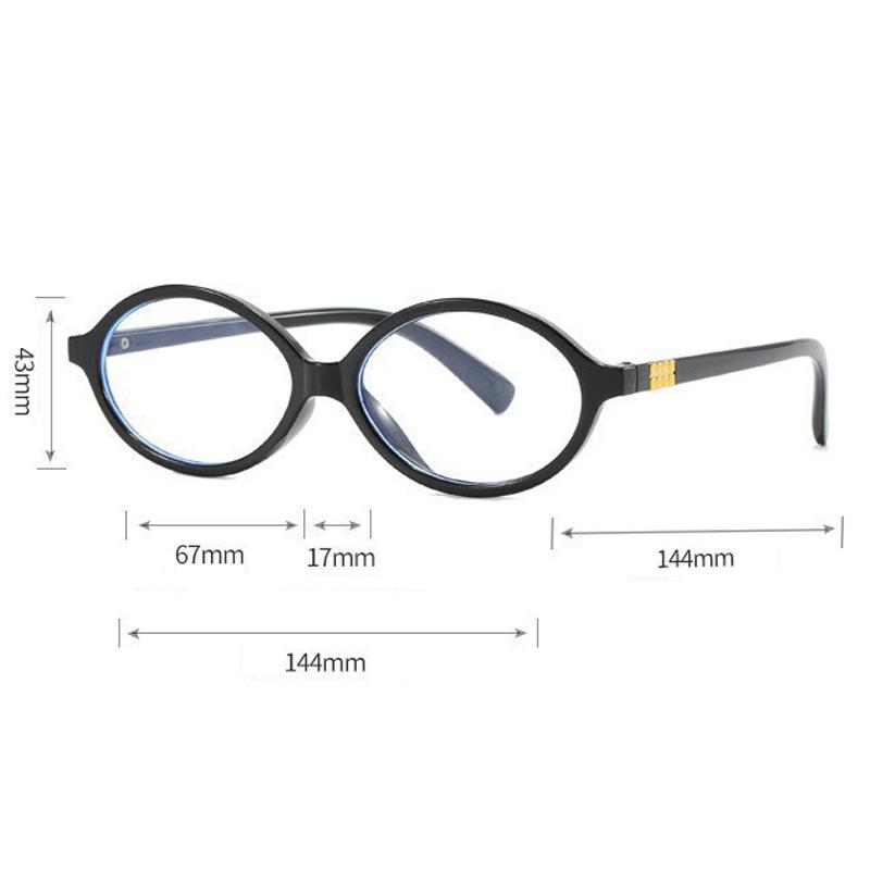 Simple Oval Frame Myopia Glasses for Women Men Anti Blue Light Near Sight Eyeglasses Computer GLasses Fashionable Eyewear