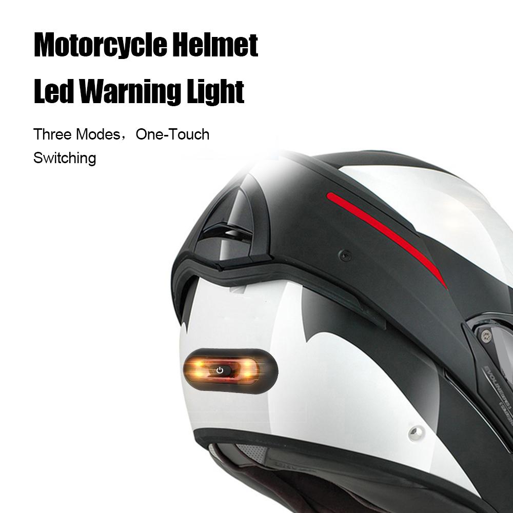 Universal Cycling Warning Lights Blinker Waterproof Motorbike Safety Helmet Signal Light Rechargeable Motorcycle Helmet LED Light