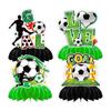 Soccer Theme Birthday Party Decoration Banner Garland Football Pattern Pennant Flags for Kids Sports Party Supplies