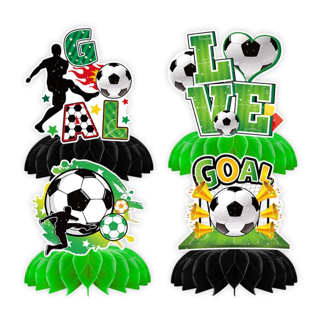 Soccer Theme Birthday Party Decoration Banner Garland Football Pattern Pennant Flags for Kids Sports Party Supplies