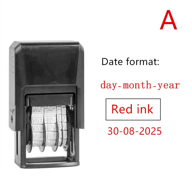 Portable Self-inking Date Stamp Adjustable Date For Supermarket Store School Bank Office Manufacture Qualified Stamps