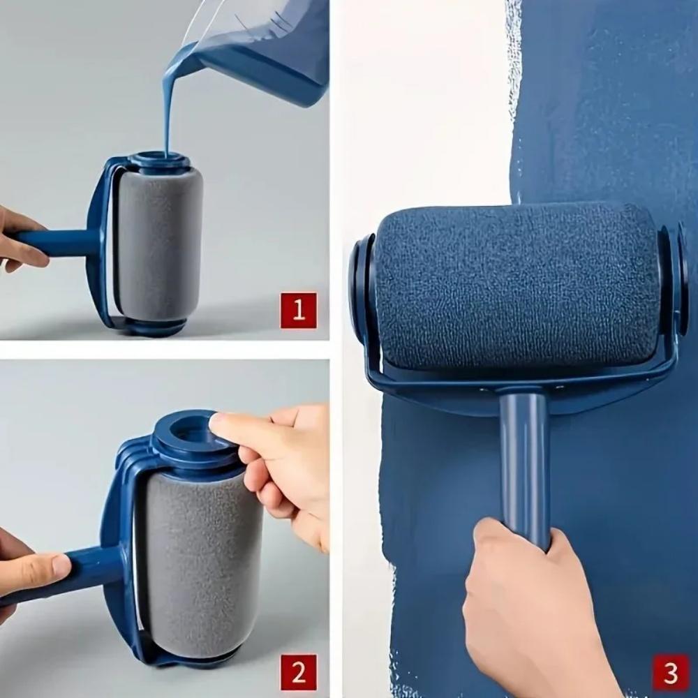 1 Stück selbstansaugende große Trommelbürste Farbroller Wandmalpinsel Latexfarbe Wandbürste Wandfarbenroller Werkzeuge Zubehör