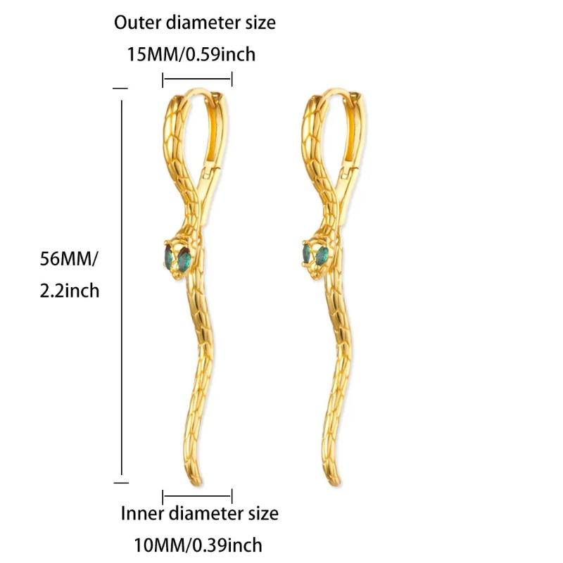 Snake Ear Buckle, Snake Earbone Ring, New Trendy Retro Niche Design Earrings, High-end Earrings, Women