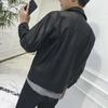 Autumn and winter pu leather jacket men's trend loose ins Hong Kong style boys jacket jacket trendy leather jacket