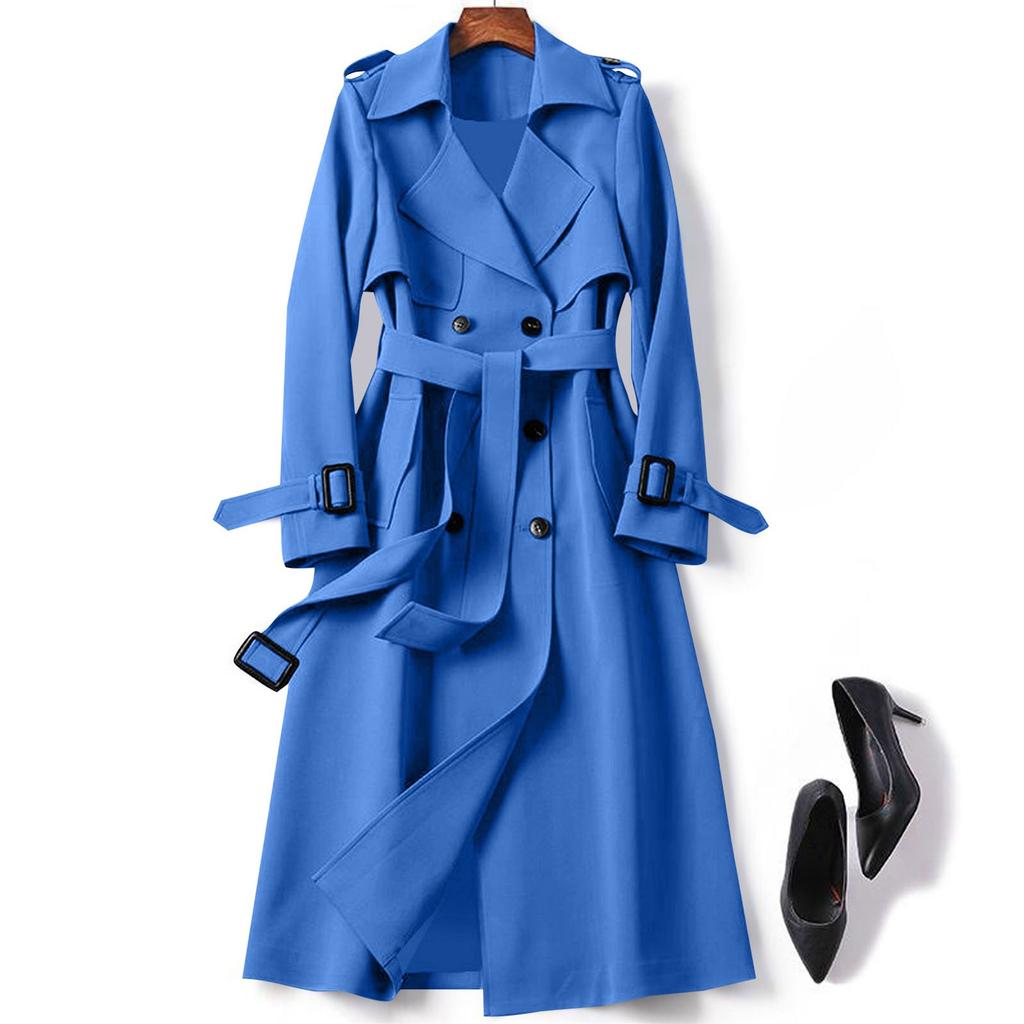 Women's Fashion Casual Jacket Long Sleeve Lapel Solid Color Jacket