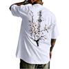 T-shirts Graphiques Japonais pour Hommes T-shirts Harajuku Fleur de Cerisier Streetwear Oversize T-shirts Amples Créateur