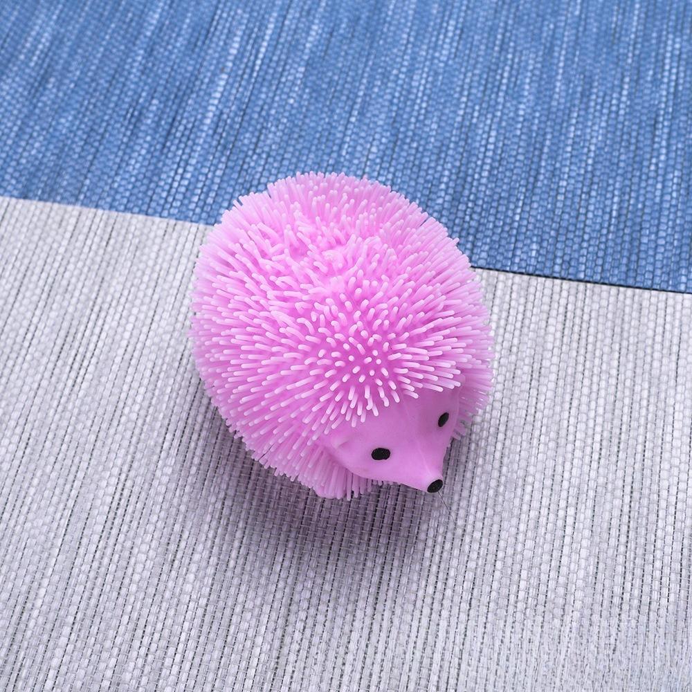 Hedgehog Squeeze Ball Pinch Funny Cute Doll Toy Spiky Balls Toy Glitter Sensory Fidget Toy Stress Relief for People Best Gift