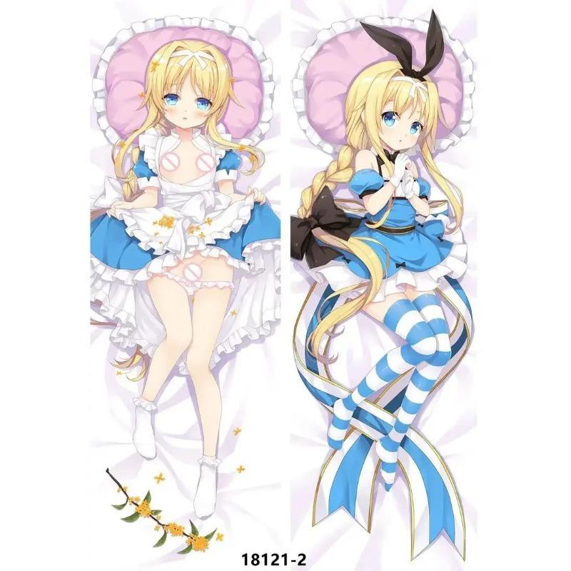 60x180cmSword Art Online Taie d'oreiller Anime Kazuto Asuna Double Face Imprimé Taie d'oreiller Câlin Corps Taie d'oreiller Literie Housse de Coussin