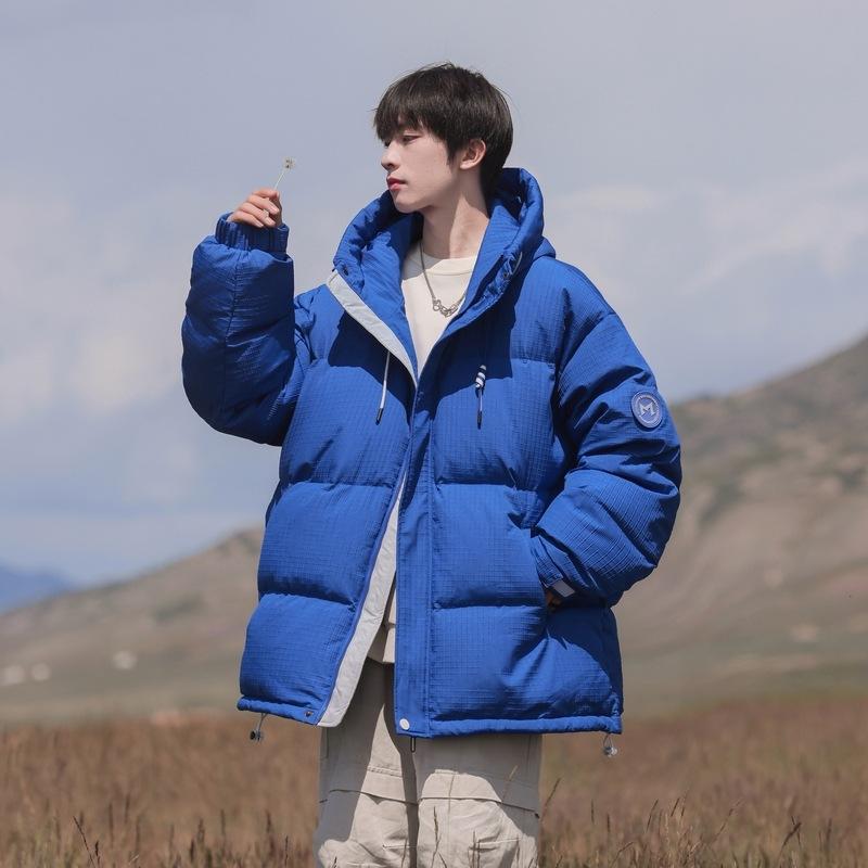 2025 winter new fashion casual couple jacket short down jacket thickened warm and cold-resistant men's trendy cotton clothes