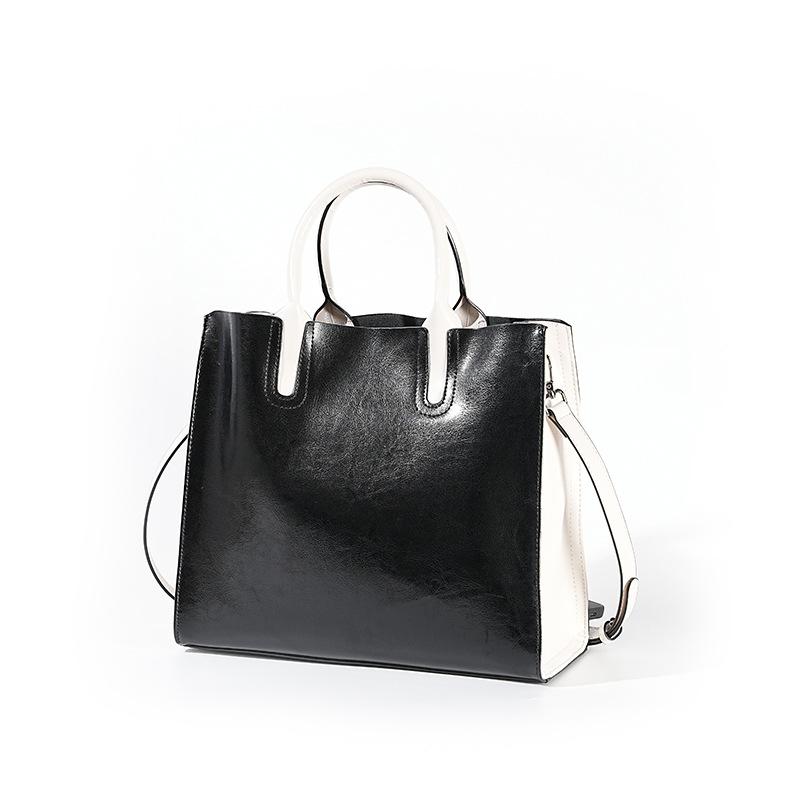 Large capacity bag women's leather portable tote bag, computer bag business women's bag women's bag