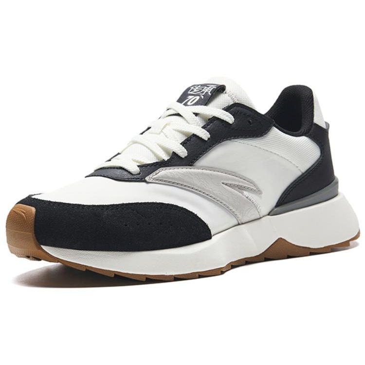 Anta Lightweight Slip-Resistant Durable Low-Top Sports Casual Shoes Women sneakers White Black 122338879-1