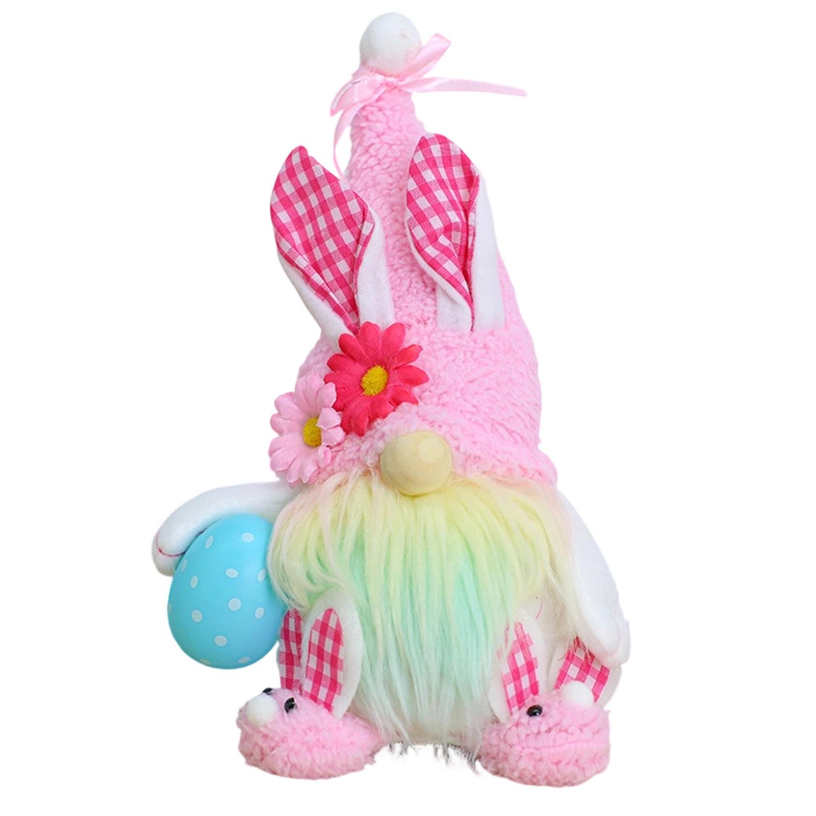 

Easter Bunny Egg Plush Doll Doll Decoration Equipped With Lights One Size