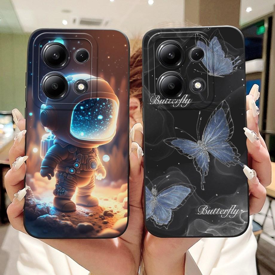 Für Xiaomi Redmi Note 13 Pro Plus Handyhülle Weiche Matte Silikon Hülle Redmi Note 13 Pro Note13 4G 5G Funda Cartoon Rückseite