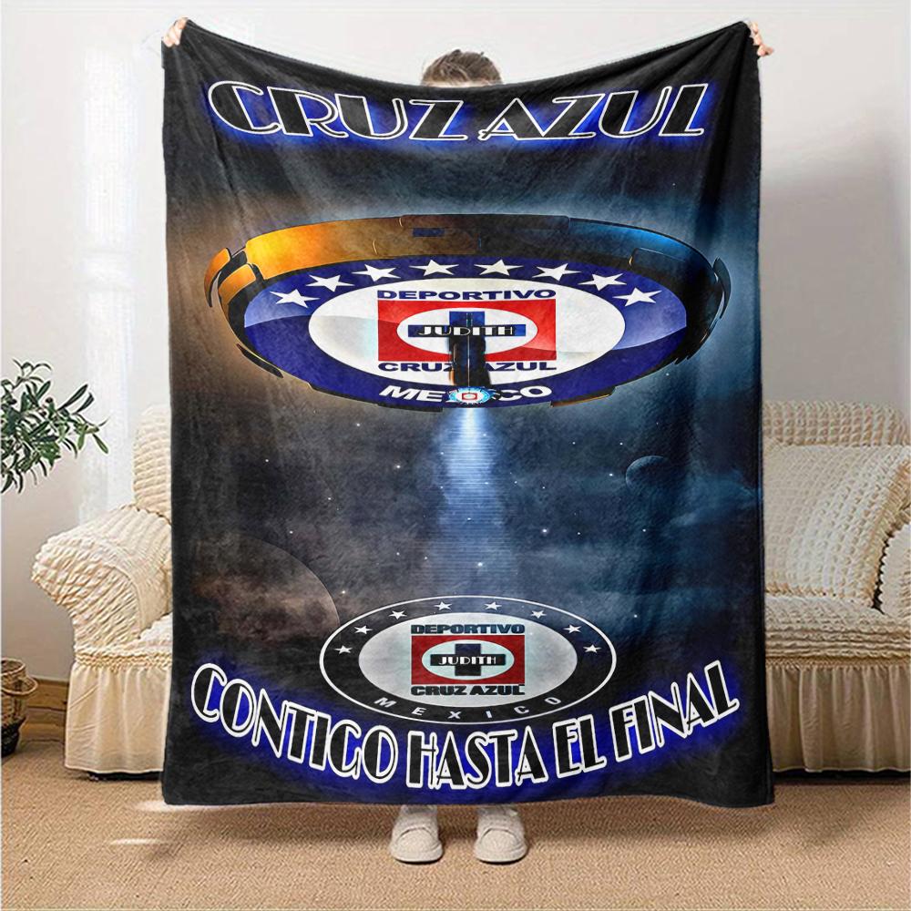 1 pezzo Squadra di Calcio (66) Coperta, Regalo, per Uomini e Donne, Coperta Morbida, Ottima per Divano Letto Divano Viaggio, Coperta Leggera in Flanella