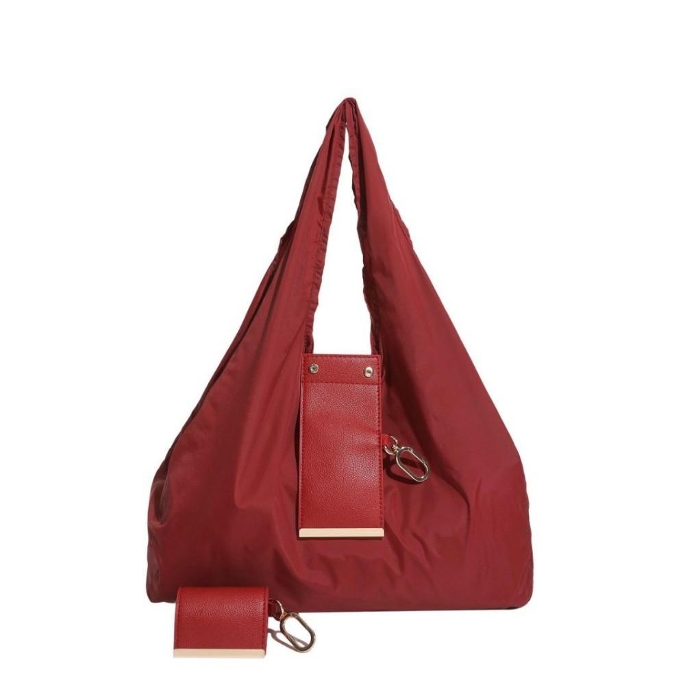 Genanvendelig Foldbar Indkøbspose Stor Kapacitet Udvidbar Genanvendelig Pose Udendørs