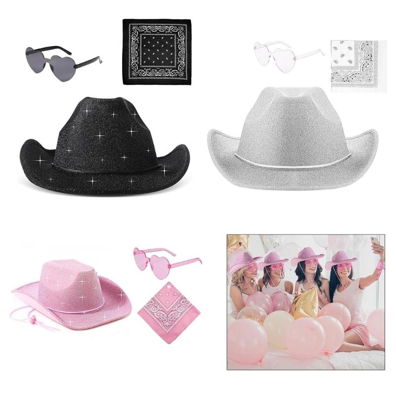 Fashion Sparkles Hat Suit Adjustable Size Hat Unisex Portable Hat Teen Stylish for Men and Women