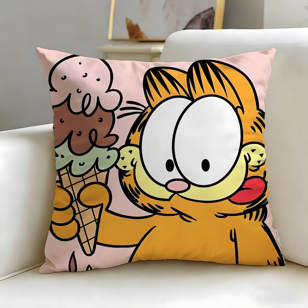 Federa Cuscino Classica Cartone Animato Garfield Morbida e Facile da Lavare – Versatile per Divano, Letto, Viaggio e Ufficio