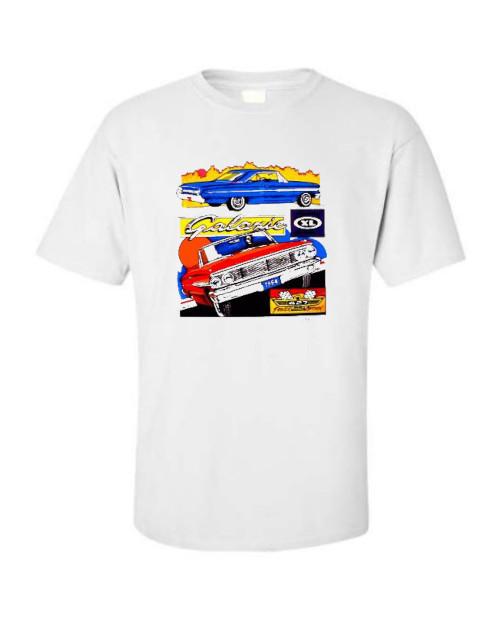 

1964 Ford Galaxie and Galaxie XL NASCAR Classic Car T-shirt Single OR Double Print 4XL