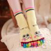 1 Pair Cotton Women Socks Women Cute Casual Five Toe Crew Finger Performance Original Weight Micro Funny Socks