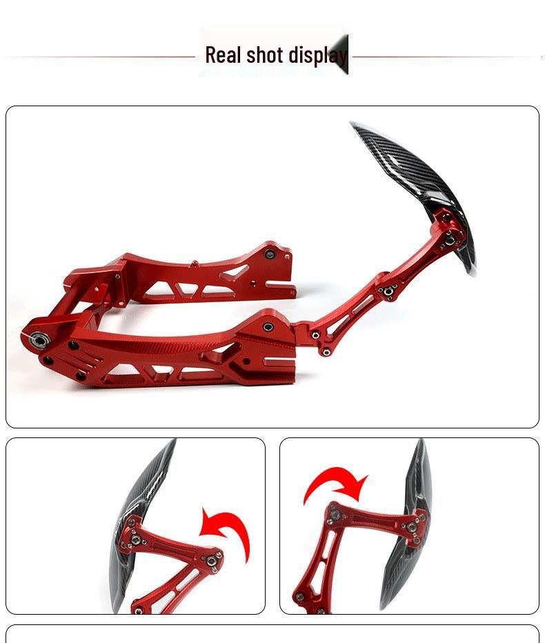 Carbon Fiber Rear Fender Splash Guard for Ninebot SMAX N1S Electric Scooter Modification