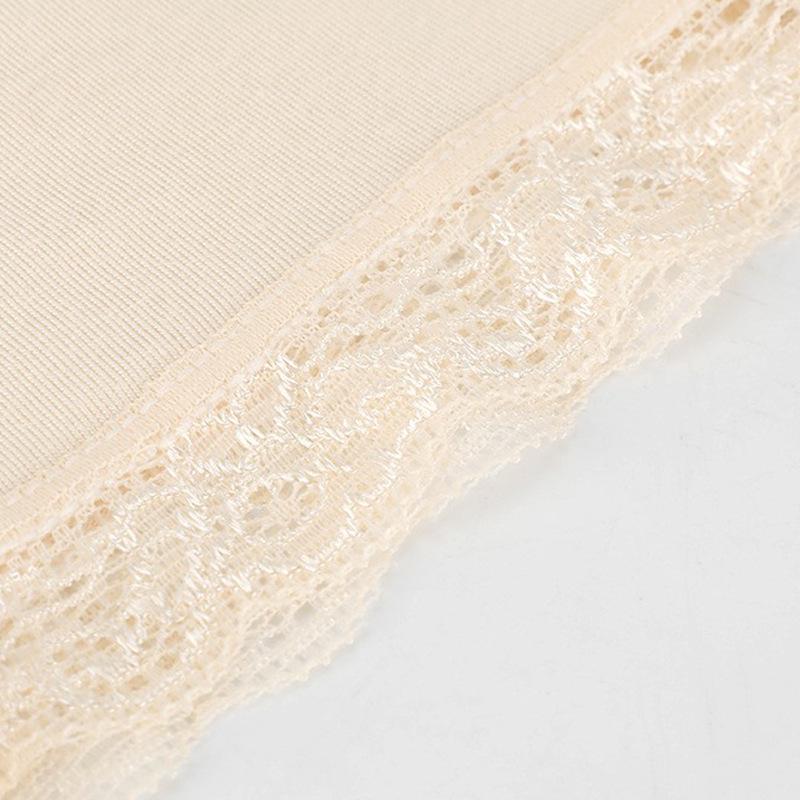 Plus Size Mid-Waist Lace Safety Shorts - Women's Summer One-Piece Underwear