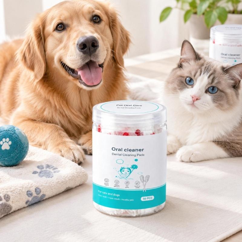 Pet Chew Toothbrush for Kittens and Puppies, Soft Gauze Texture Wipes Food Particles During Routine Dental Care
