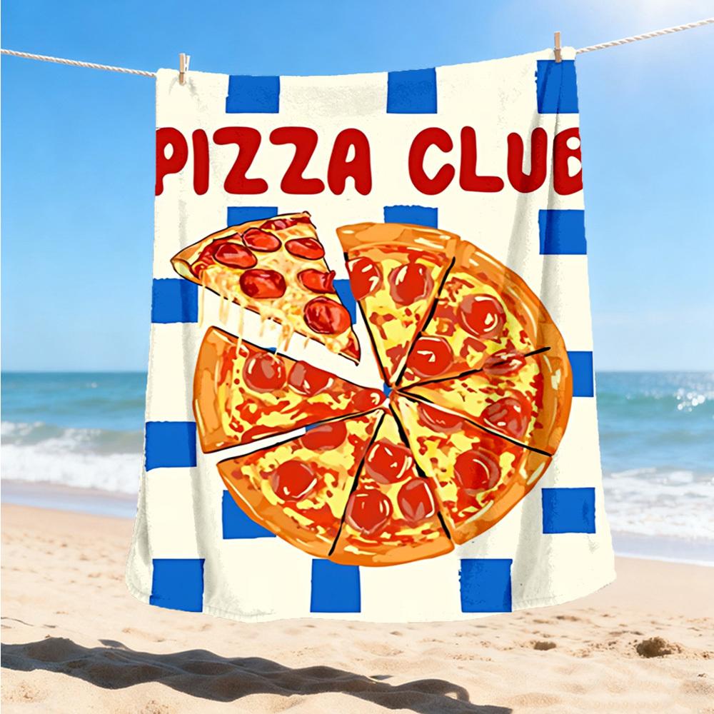 

1pc Pizza, Club Outdoor Blanket, Soft And Comfortable Blanket, Casual Warm Outdoor Blanket, Good Birthday Gift yy251201185 75x90cm