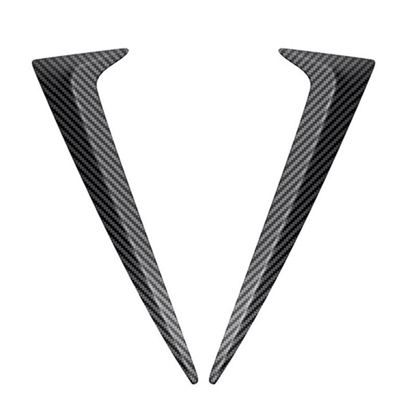 Car Carbon Fiber Vertical Rear Window Side Spoiler Wing For Toyota Sienna - Rear Window Mirror Tail Parts Kits Carbon fiber pattern