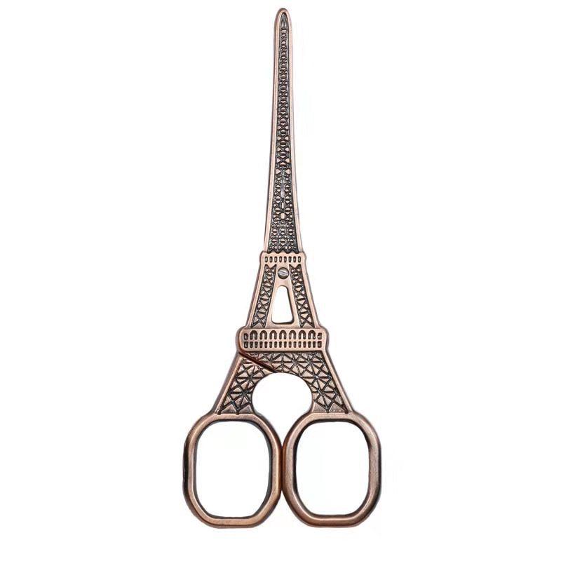 Eiffel Tower Stainless Steel Fabric Scissors - Retro Style Household Tool