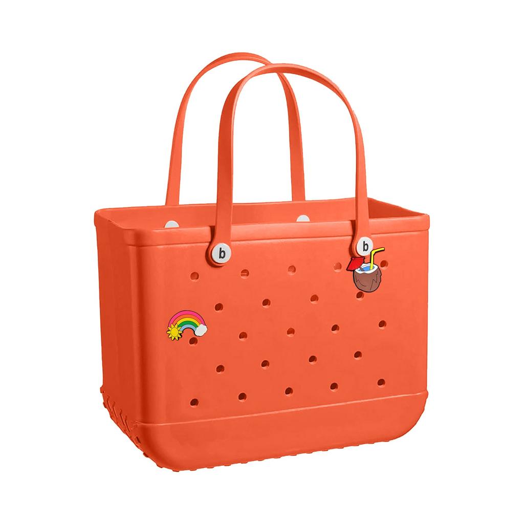 Hole Bag Travel Outdoor Wear-resistant Beach Bag With Stickers