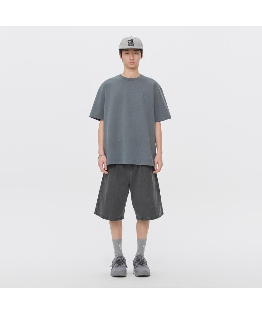 Keoseuuteommellou [Vincent] Gray Graphic Dyed T-Shirt Cwtam26493Gyx