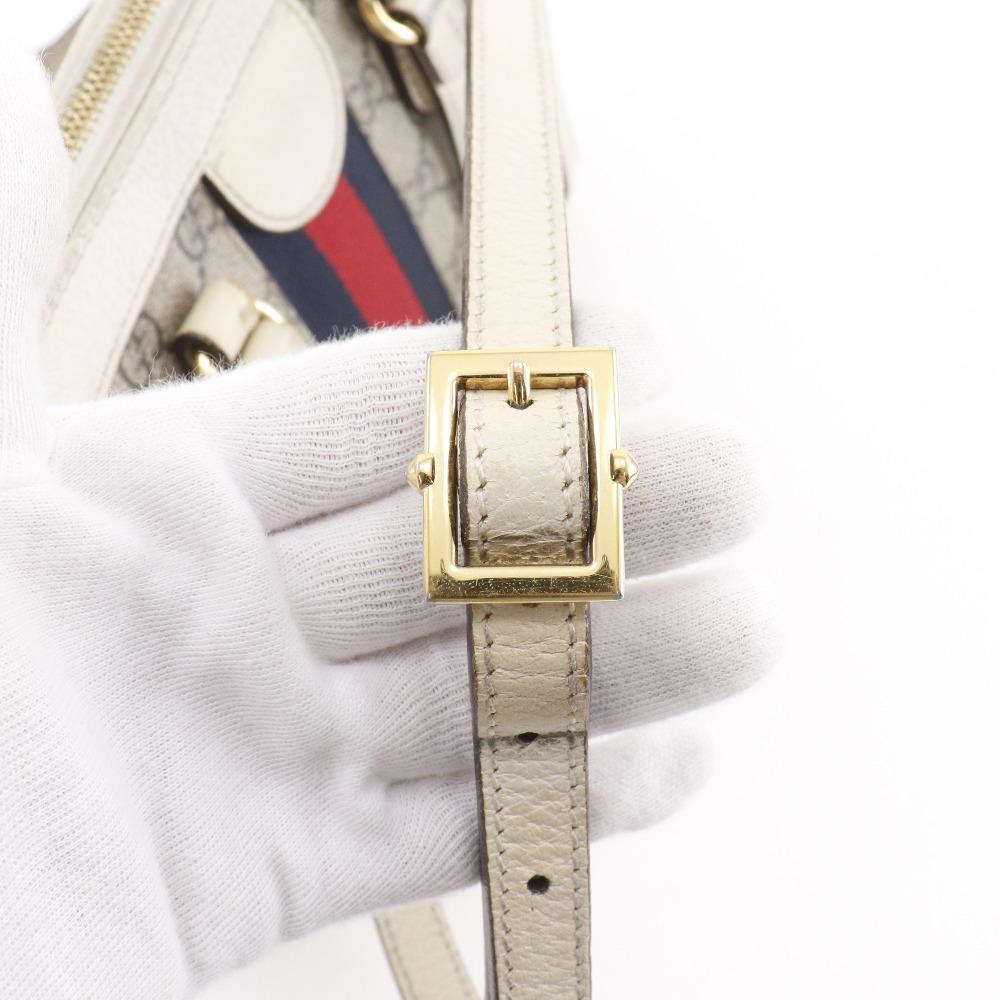 Gucci Off-dias Small Handbag 547551 2WAYShoulder Beige GG Supreme Canvas Women Used