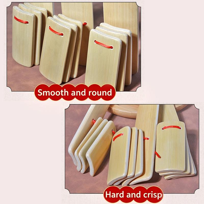 Children Natural Bamboo Small Clapper Talk Stage Performance Chinese Style Characteristic Clapper Talk Toys