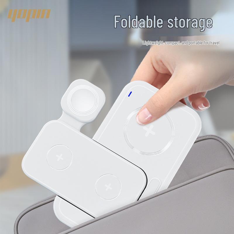 4-in-1 Foldable Wireless Charging Stand for iPhone, AirPods, and Apple Watch
