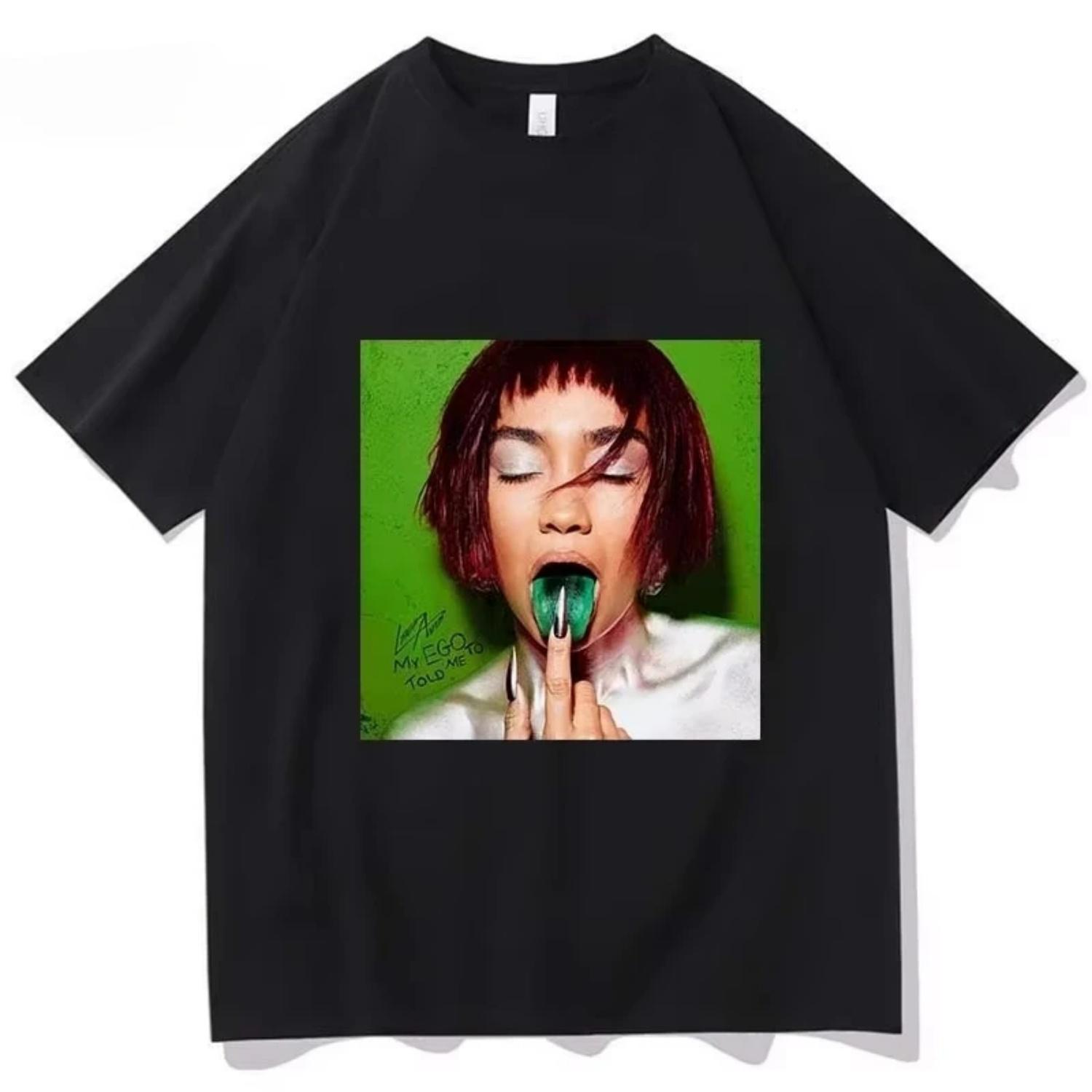 

Fashion MY EGO TOLD ME TO Album Print T-shirt Leigh-Anne Pinnock Graphic Tshirts Cotton Loose Men Women T Shirt Streetwear Tees S чёрный
