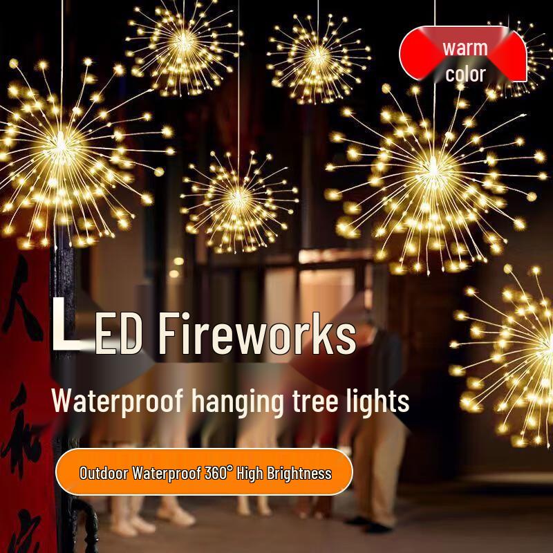 Outdoor LED Copper Wire Fireworks String Light