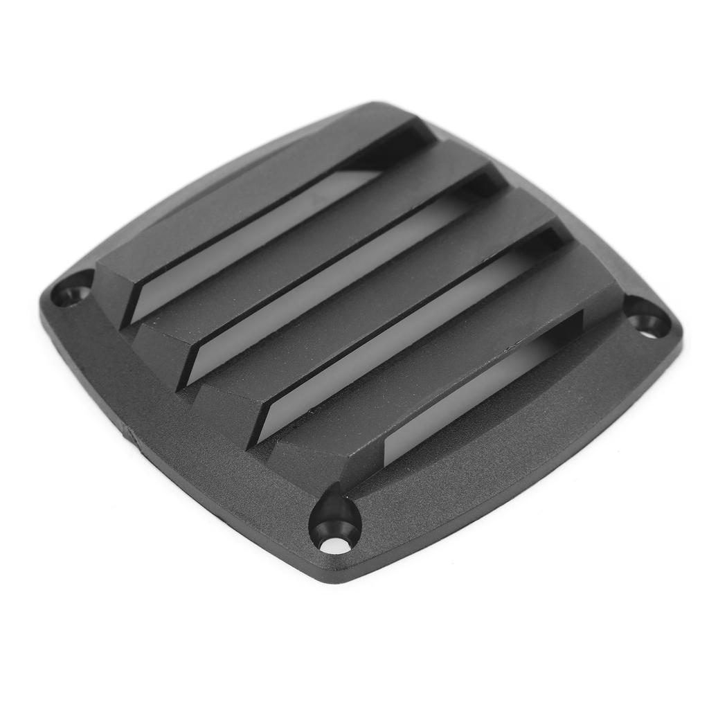 3in Marine Air Vent Grille Ventilation Ducting Louver Cover Black Plastic for Yacht