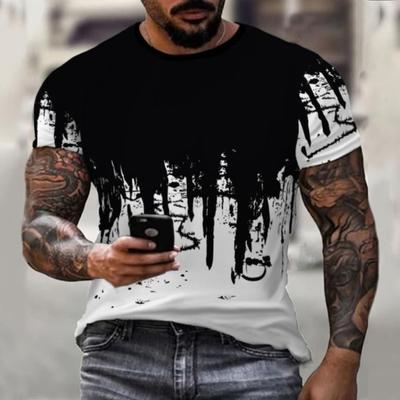3D Digital Printing Short-sleeved Shirt Round Neck Loose Casual Youth Trend Fashion Men's and Women's Models T-shirt