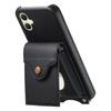 For Samsung Galaxy A06 5G/Galaxy A06 4G Case Mirror Card Holder Litchi Texture Leather Phone Back Cover with Long Strap
